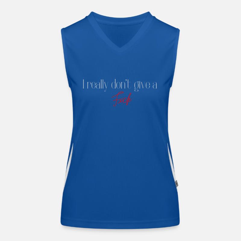 Gib keinen Fxck Funktionelles Kontrast-Tank Top für Frauen