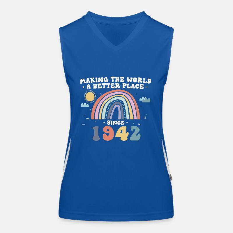 Die Welt seit 1942 besser machen Funktionelles Kontrast-Tank Top für Frauen