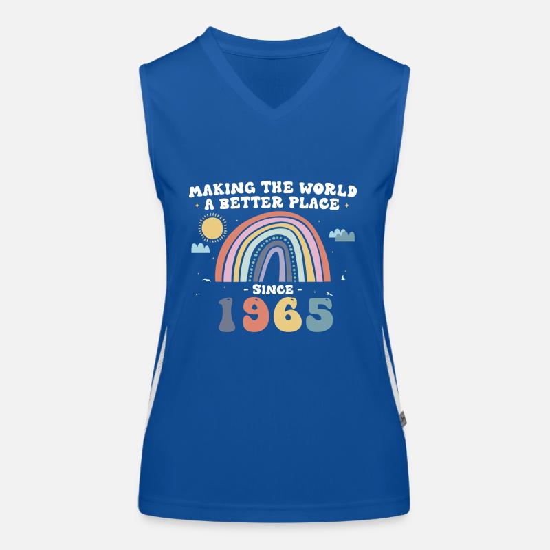 Die Welt seit 1965 besser machen, niedlich Funktionelles Kontrast-Tank Top für Frauen