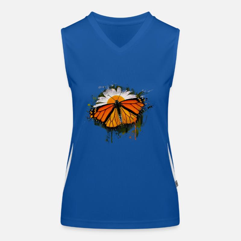 Insectes, Animaux, Papillon Débardeur respirant contrasté Femme