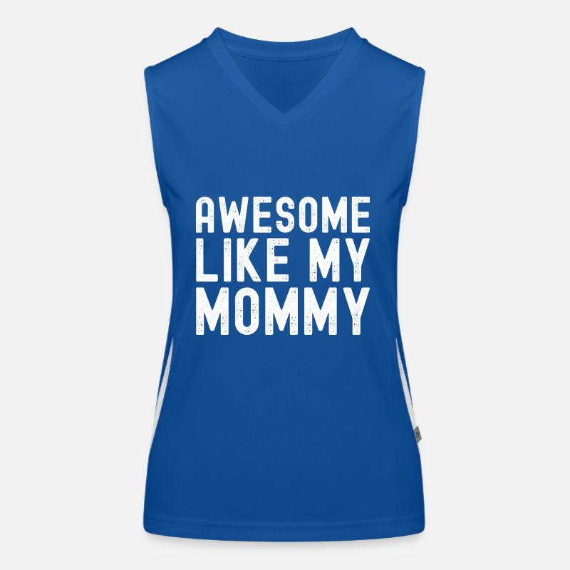 Genial wie meine Mama - Muttertag Beste Mutter aller Zeiten Funktionelles Kontrast-Tank Top für Frauen