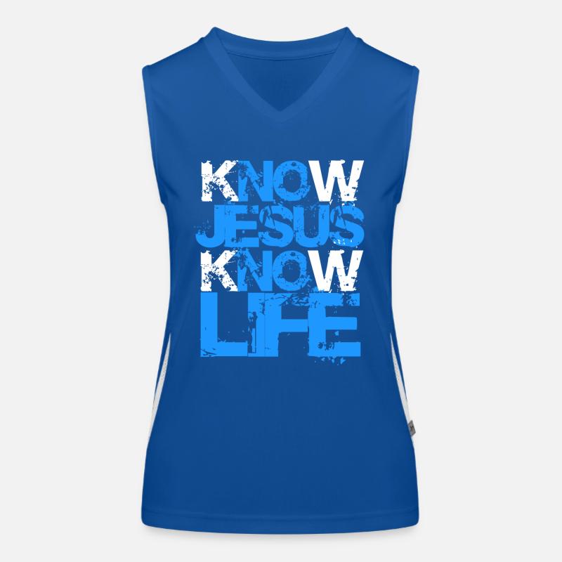 Know Jesus Know Life Women's Functional Contrast Tank Top