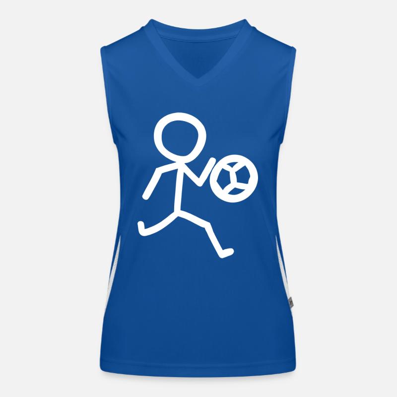 Fußballer Minimalist Funktionelles Kontrast-Tank Top für Frauen