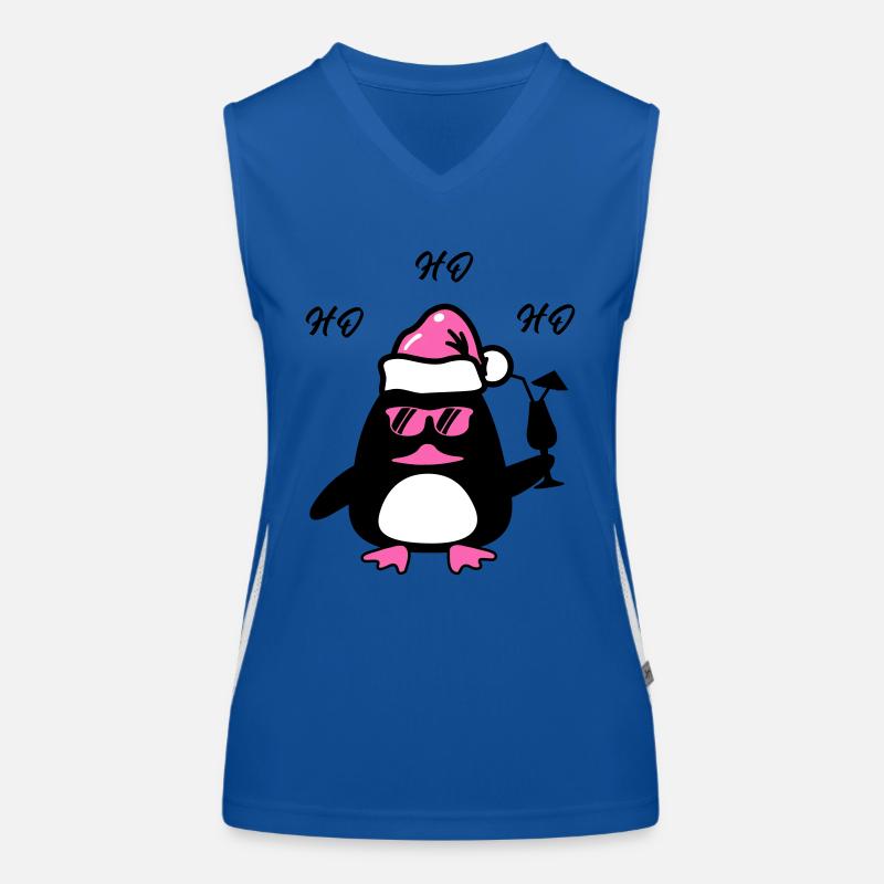 Noël du canard de plage Débardeur respirant contrasté Femme