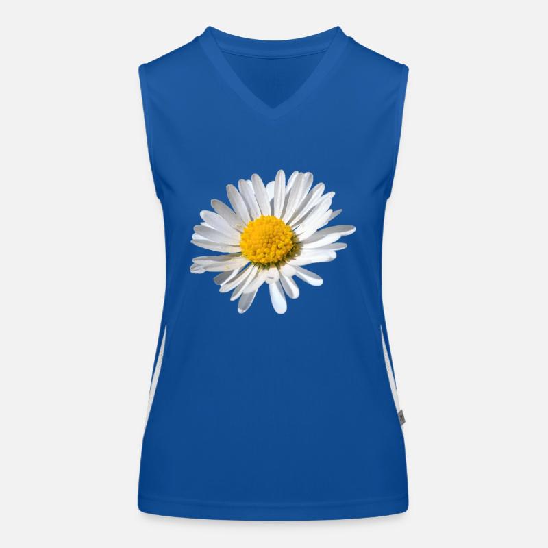 Gänseblümchen Funktionelles Kontrast-Tank Top für Frauen