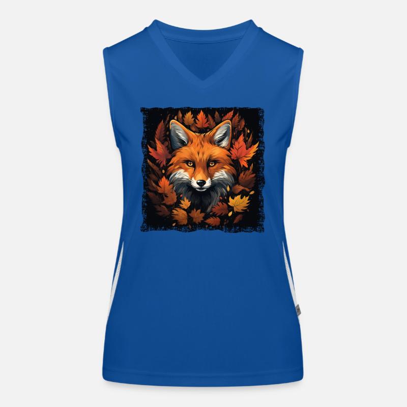 Herbstfuchs Funktionelles Kontrast-Tank Top für Frauen