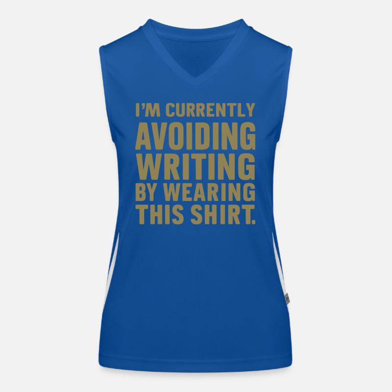 Writing Avoidance: The Confession Women's Functional Contrast Tank Top