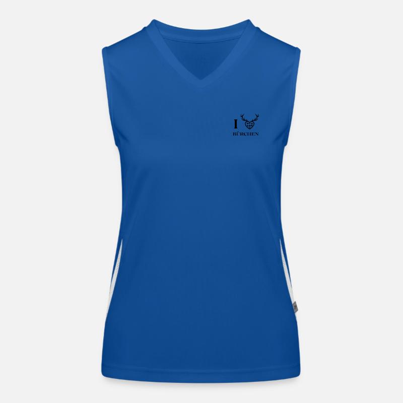 I love Bürchen Funktionelles Kontrast-Tank Top für Frauen
