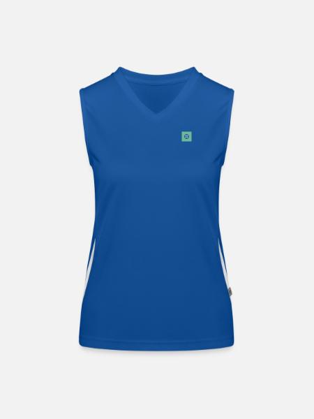 Shoot - Funktionelles Kontrast-Tank Top für Frauen - Royal/Weiß - Vorne