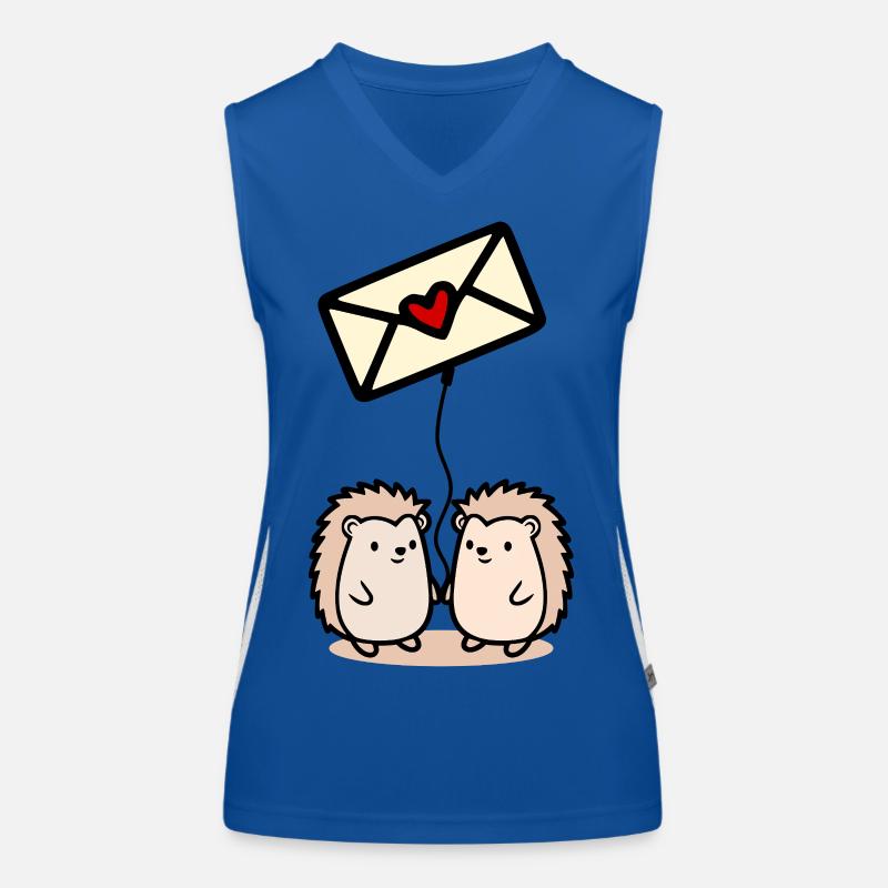 Liebesbriefe Valentinstag Funktionelles Kontrast-Tank Top für Frauen