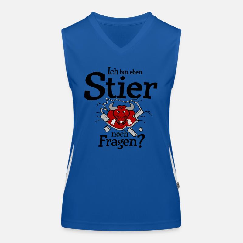 Stier Sternzeichen Tierkreiszeichen Funktionelles Kontrast-Tank Top für Frauen