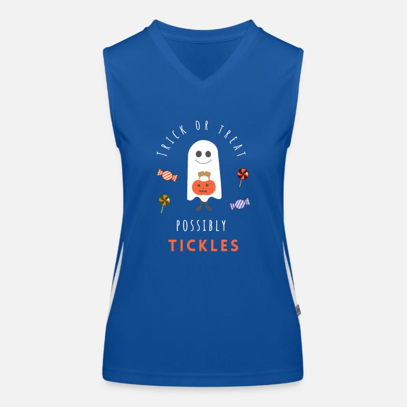 Candy or prank, possibly tickles Women's Functional Contrast Tank Top