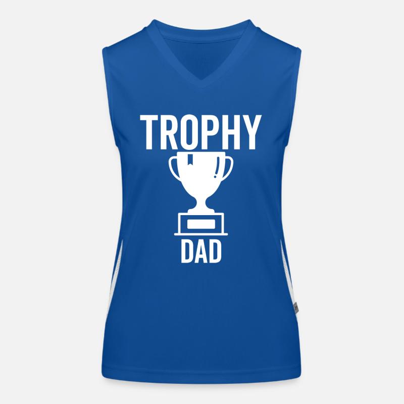 Trophäe Papa Funktionelles Kontrast-Tank Top für Frauen