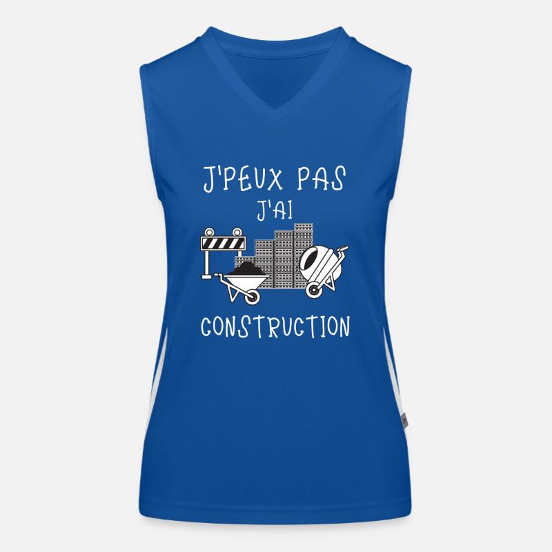 Chantier construction Débardeur respirant contrasté Femme