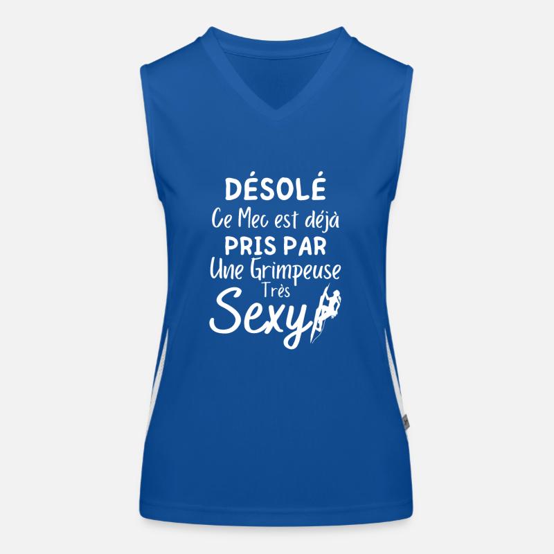 Désolé ce Mec est déjà pris par une Grimpeuse Débardeur respirant contrasté Femme