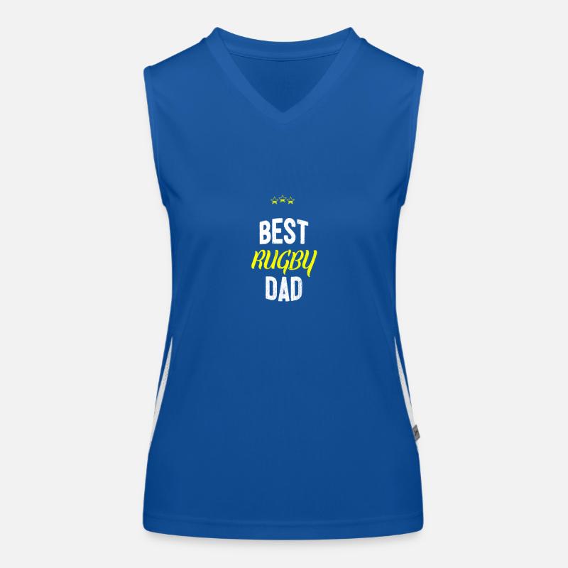 Distressed - BEST RUGBY DAD Débardeur respirant contrasté Femme