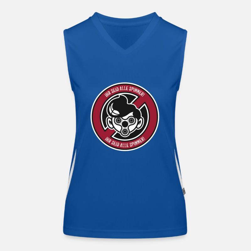 Fidget Spinner Anti Hater cool Stop Spinner Funktionelles Kontrast-Tank Top für Frauen
