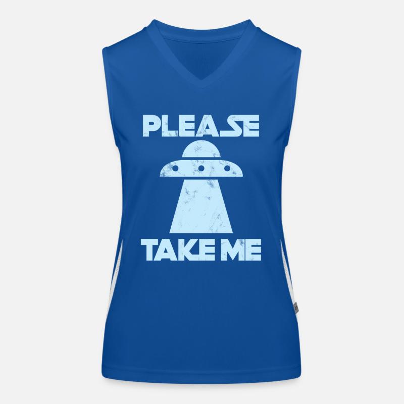 Alien - Kidnapping - Take - away - UFO - Gift Women's Functional Contrast Tank Top