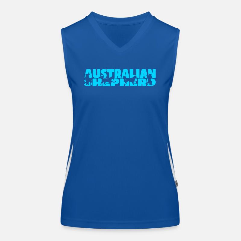 Australian Shepherd Funktionelles Kontrast-Tank Top für Frauen
