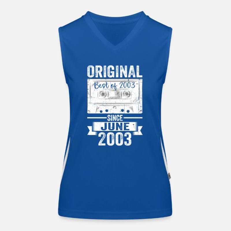 Original Juni 2003 19. Geburtstag Geschenk Herren Funktionelles Kontrast-Tank Top für Frauen