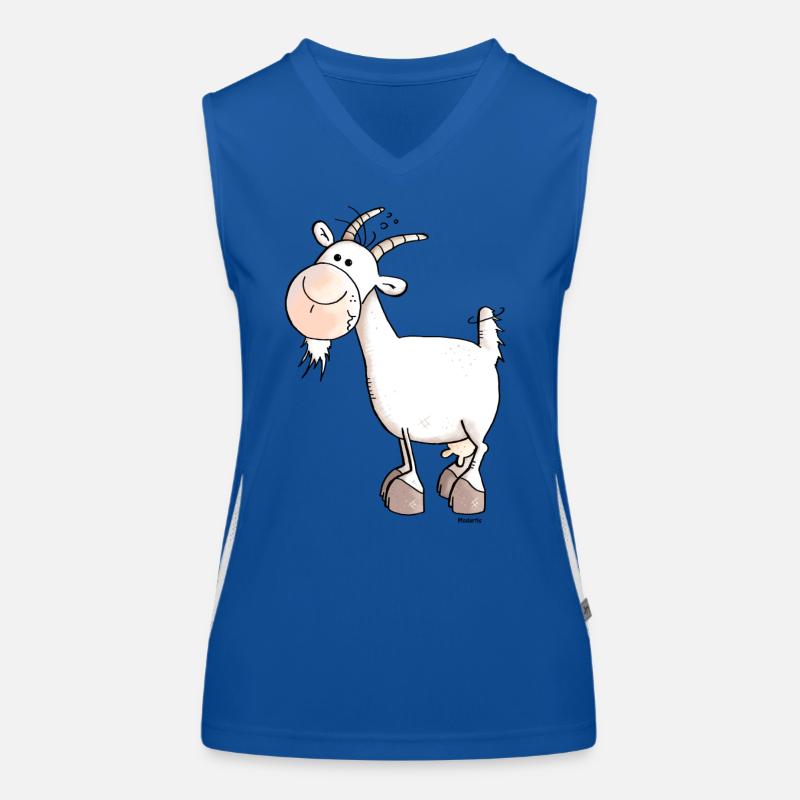 Chèvre - Capra - Caprinés Débardeur respirant contrasté Femme