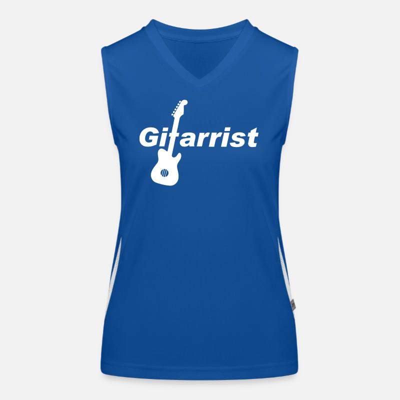 Gitarrist Funktionelles Kontrast-Tank Top für Frauen