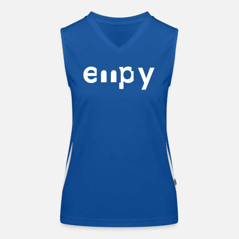 Empty - leer Funktionelles Kontrast-Tank Top für Frauen