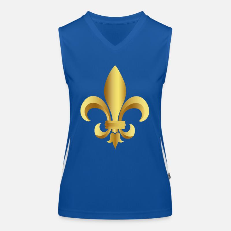 Fleur de lys Débardeur respirant contrasté Femme