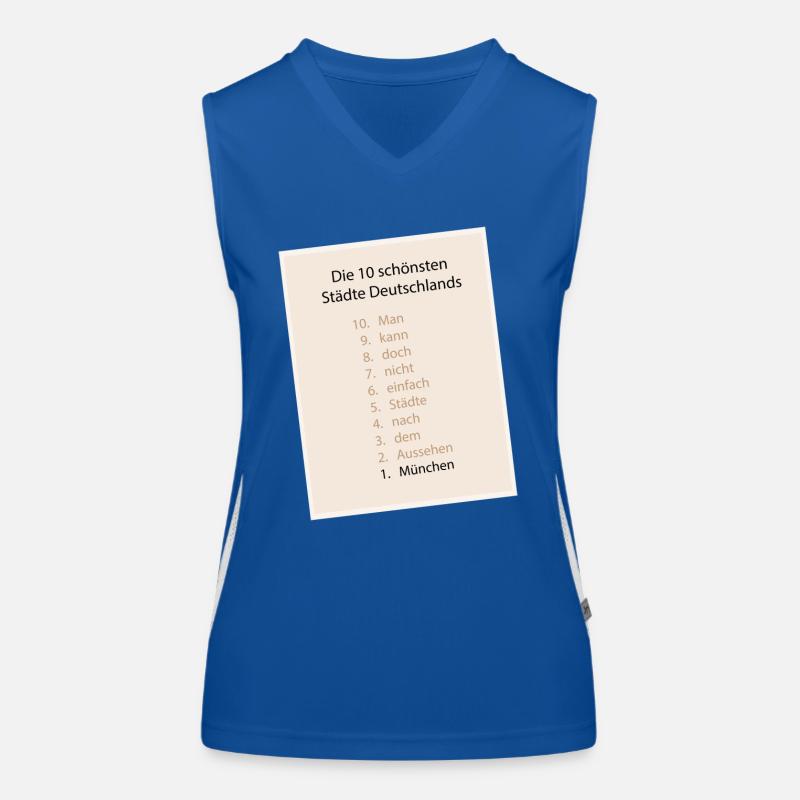 München ist einfach die Schönste! Funktionelles Kontrast-Tank Top für Frauen