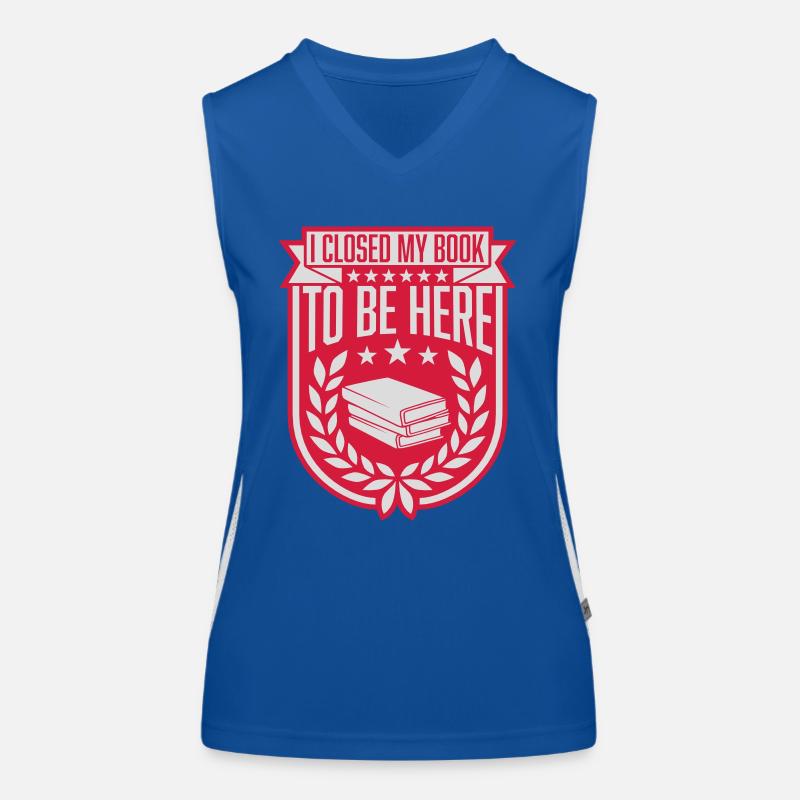 I closed my book Funktionelles Kontrast-Tank Top für Frauen