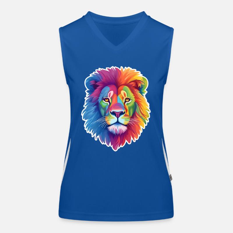 Rainbow Lion Women's Functional Contrast Tank Top