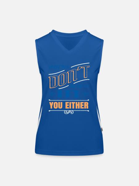 alien abduction ancient egyptian funny jokes - Funktionelles Kontrast-Tank Top für Frauen - Royal/Weiß - Vorne