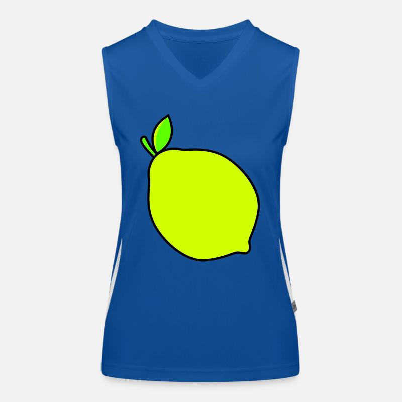 citron Débardeur respirant contrasté Femme