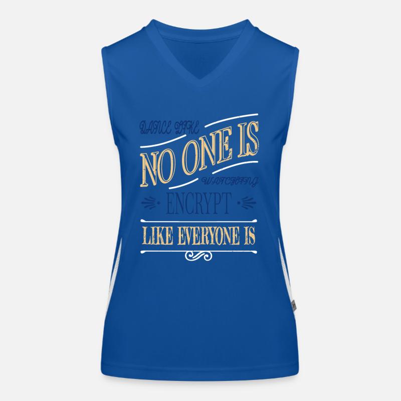 coding bday computer hacking code anonymous mask Funktionelles Kontrast-Tank Top für Frauen