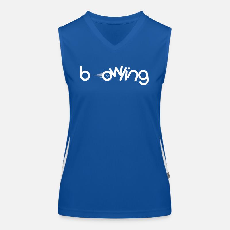 Bowling Funktionelles Kontrast-Tank Top für Frauen