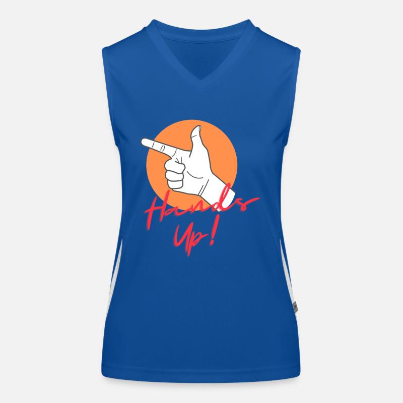 Hands Up Funktionelles Kontrast-Tank Top für Frauen