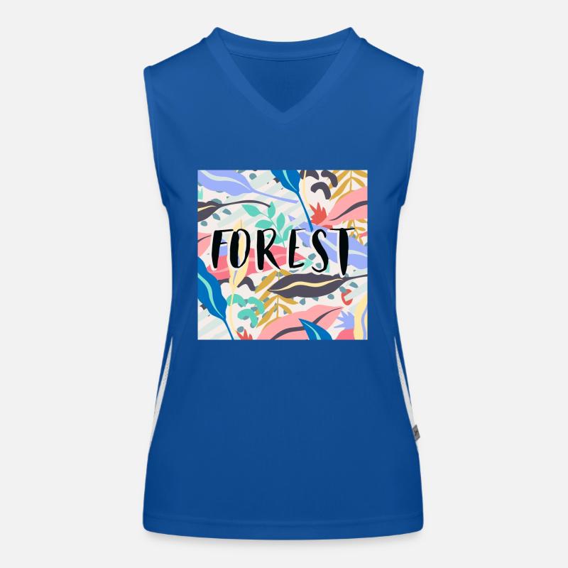 Wald 2 Funktionelles Kontrast-Tank Top für Frauen