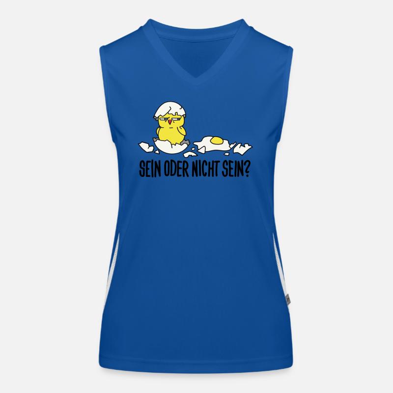 sein oder nicht sein Funktionelles Kontrast-Tank Top für Frauen