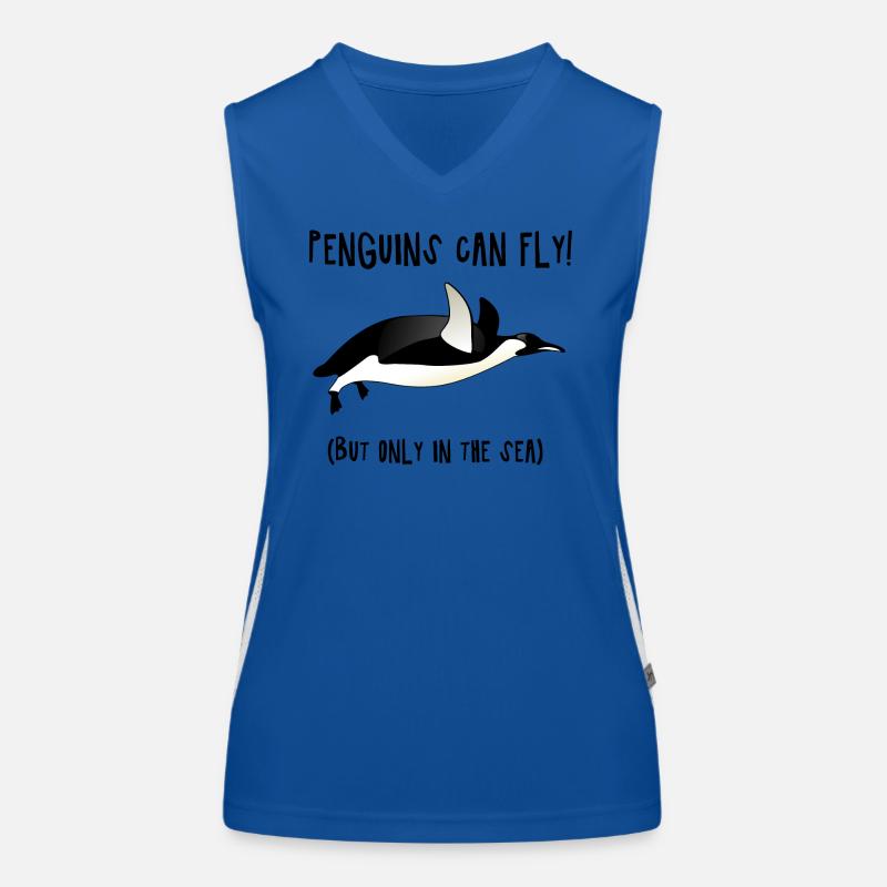 Les pingouins peuvent voler (mais seulement dans la mer) - fun4m3 Débardeur respirant contrasté Femme