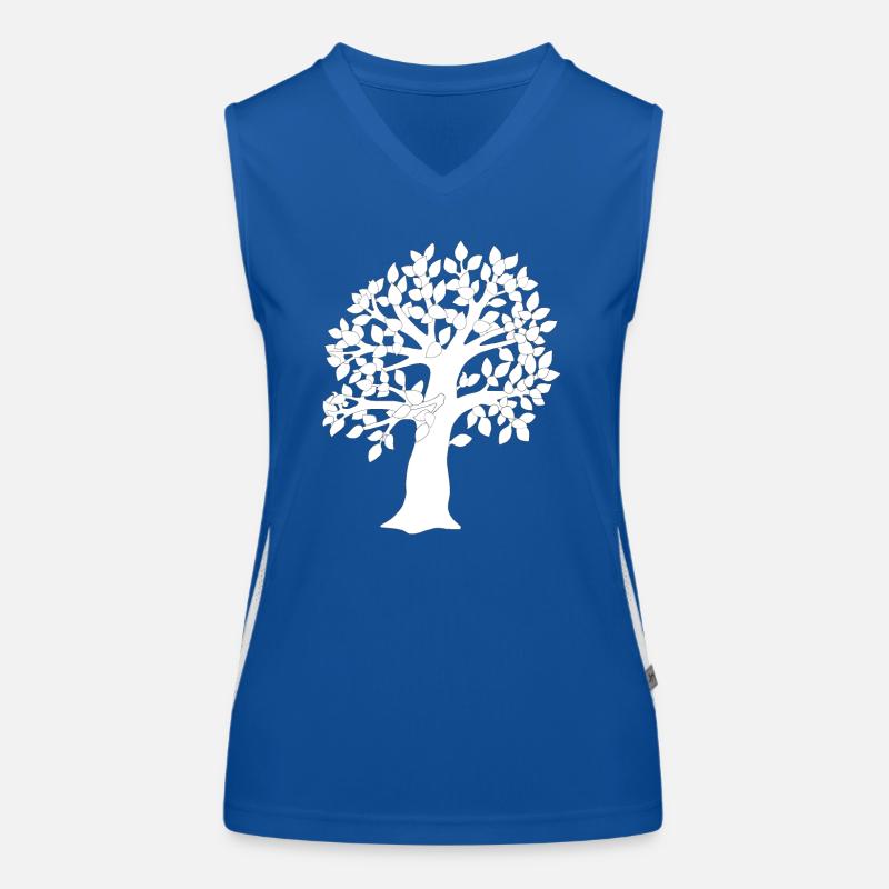 Tree White Women's Functional Contrast Tank Top