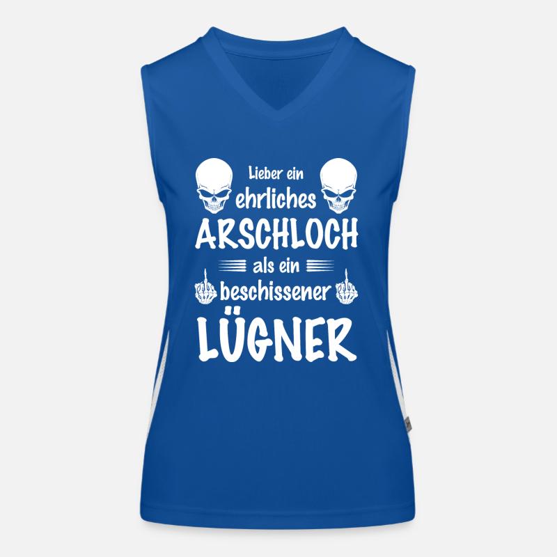Lieber ein ehrliches Arschlich als ein Lügner Funktionelles Kontrast-Tank Top für Frauen
