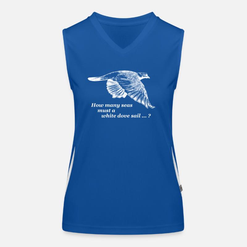 Taube - Bob Dylan Funktionelles Kontrast-Tank Top für Frauen