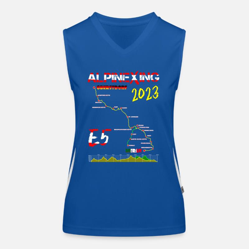 E5 Oberstdorf Meran 2023 Funktionelles Kontrast-Tank Top für Frauen