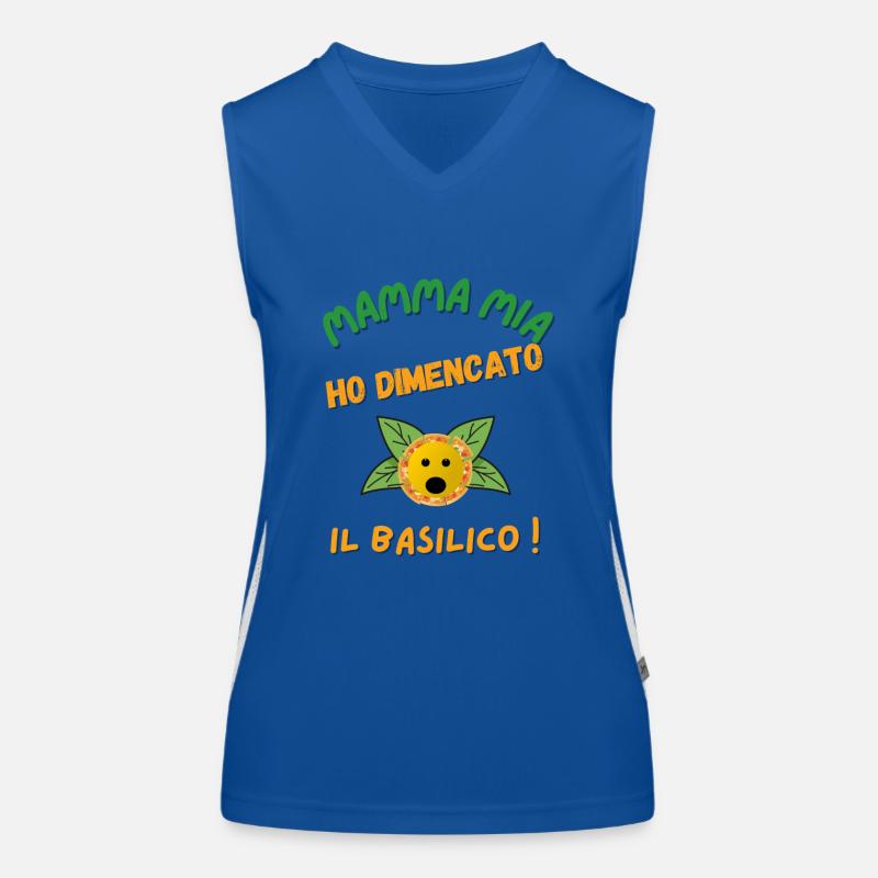 MAMMA MIA I DEMECIATO BASIL ! Women's Functional Contrast Tank Top