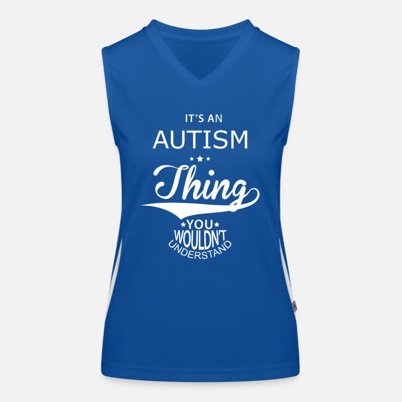 autism Women's Functional Contrast Tank Top