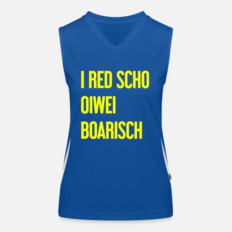 I red scho oiwei boarisch Débardeur respirant contrasté Femme