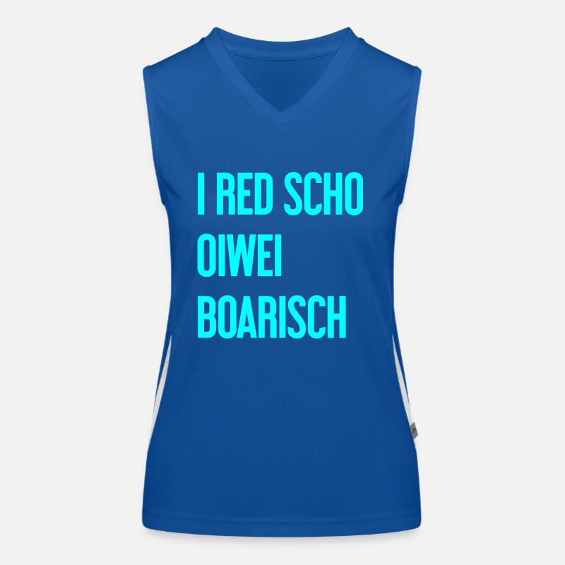 I red scho oiwei boarisch Women's Functional Contrast Tank Top