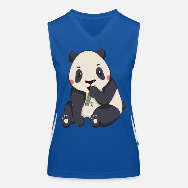 Panda - Women's Functional Contrast Tank Top - royal/white