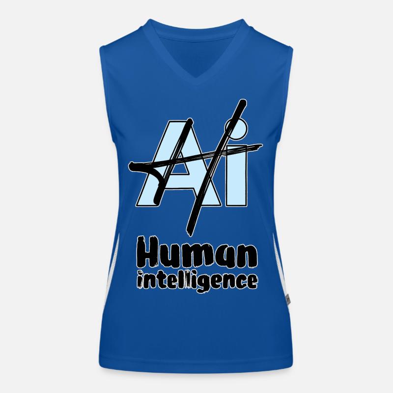 MENSCHLICHE INTELLIGENZ #2 – Lass uns reden. Funktionelles Kontrast-Tank Top für Frauen