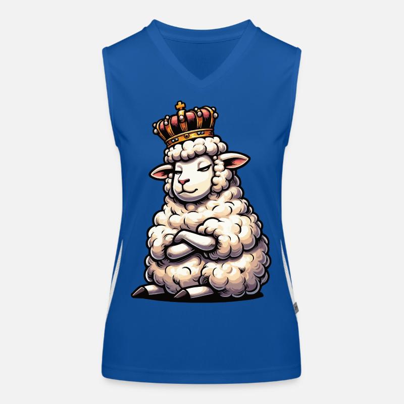 Schaf Schafe Schäfer Schafhalter Schafbock Funktionelles Kontrast-Tank Top für Frauen